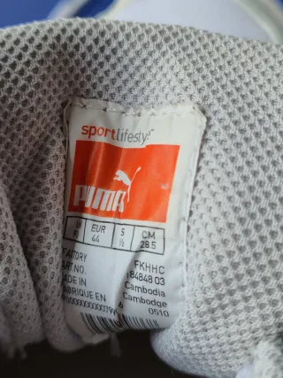 Scarpe Puma da Uomo Bianco ed Oro