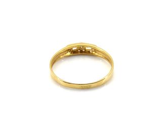 sortija oro 18k con piedra con circonita