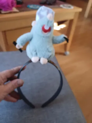 Diadema con muñeco de peluche azul