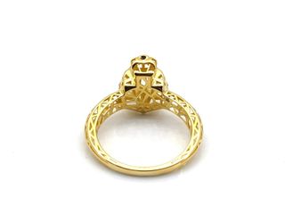 sortija oro 18k con esmeralda