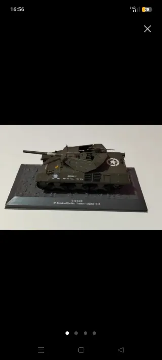 Lote de 9 maquetas de tanques