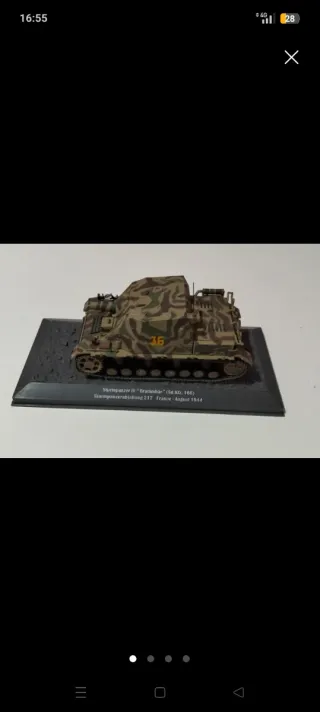 Lote de 9 maquetas de tanques