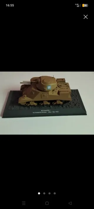 Lote de 9 maquetas de tanques