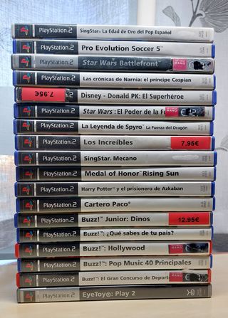 Consola PS2 Negra + Mando + Buzzers+18 Juegos