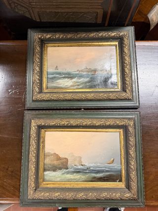 Coppia dipinti olio su tela