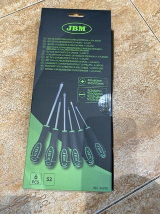 6 Destornilladores JBM PH/SL. Nuevo