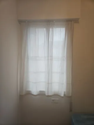 Cortinas blancas de tela