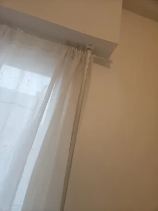 Cortinas blancas de tela