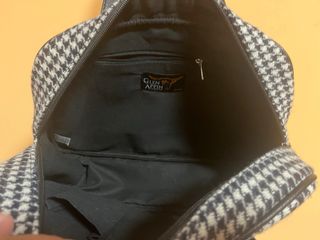 Bolso Harris Tweed Lana 100% Negro/Blanco