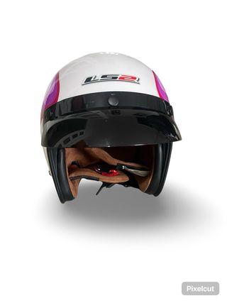 Casco moto LS2 OF583.22 Jet Psicodelic + Acesorios