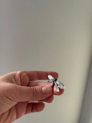 Colgante Libélula Plata 4cm