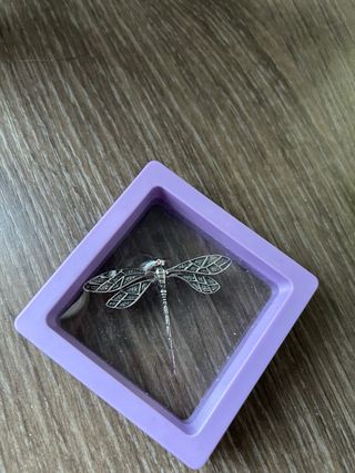 Colgante Libélula Plata 4cm