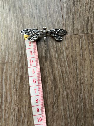 Colgante Libélula Plata 4cm