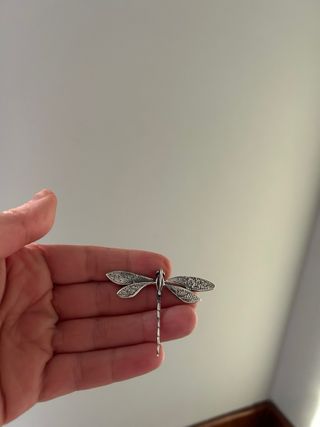 Colgante Libélula Plata 4cm