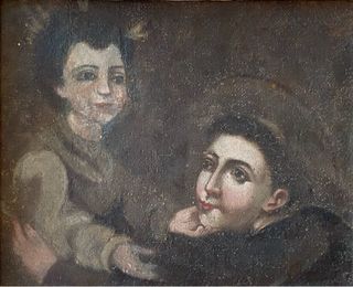 Oleo Antiguo Español Barroco S. XVII Niños