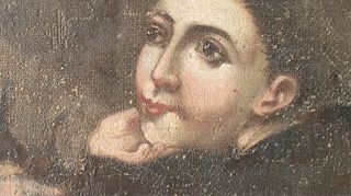 Oleo Antiguo Español Barroco S. XVII Niños