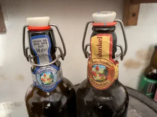 2 Bottiglie Vuote di Birra Oberdorfer Weissbier