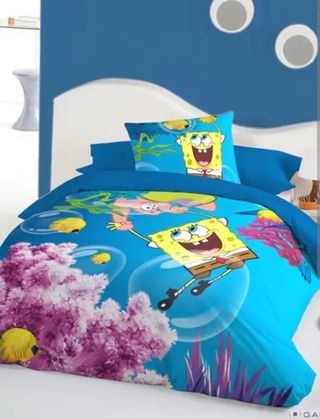 Relleno y Funda Nórdica Bob Esponja cama 105