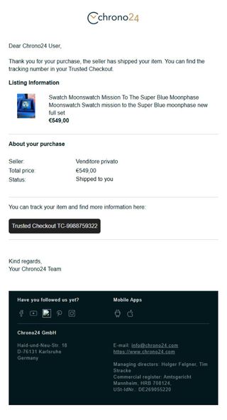 Swatch Omega Super Blue Moonwatch