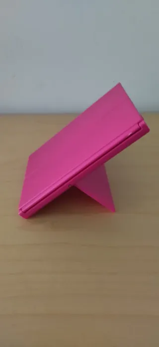 Espejo de mano plegable con soporte de apoyo