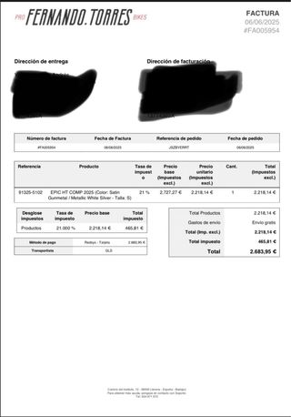 ¡OCASIÓN! BICICLETA SPEZIALIZED EPIC HT COMP 2025