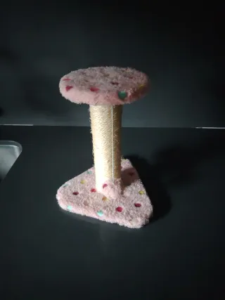 Rascador para gatos con base y poste