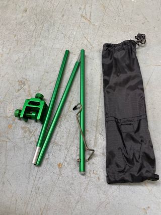 Suporte de Lâmpada Camping Dobrável Verde