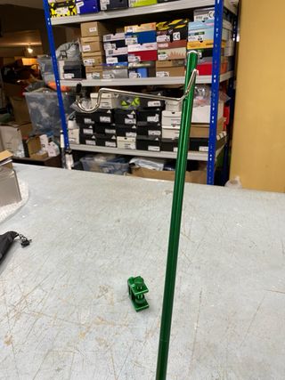 Suporte de Lâmpada Camping Dobrável Verde