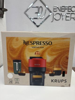 Cafetera Capsulas Nespresso Krups Vertuo Pop XN9201Eco
