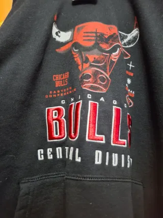 Sudadera Chicago Bulls NBA Negra
