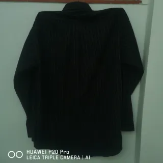 Camisa Armani Jeans Hombre Negra Rayas