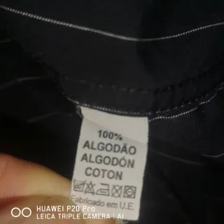 Camisa Armani Jeans Hombre Negra Rayas