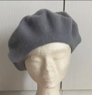 Cappello basco donna vintage grigio