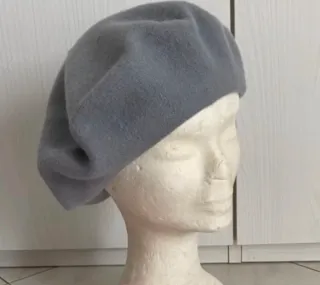 Cappello basco donna vintage grigio
