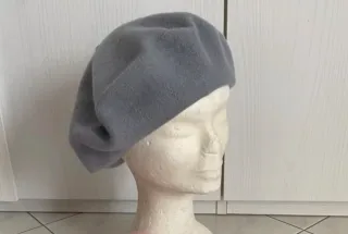 Cappello basco donna vintage grigio