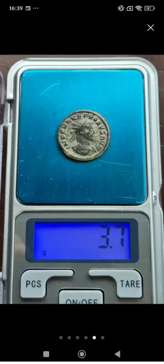 Moneda Antoniano del Emperador Romano Probo