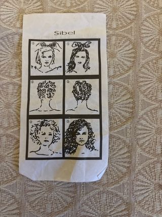 Bigodini per capelli blu