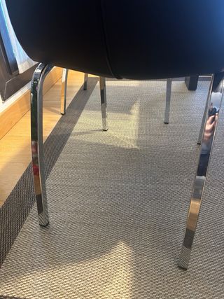 Juego de 4 Sillas Comedor Negras