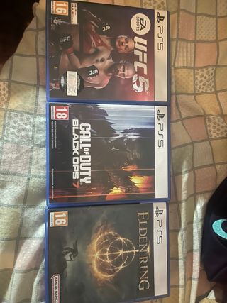 Lote 3 Juegos PS5: UFC 5, Elden Ring, Black Ops 7