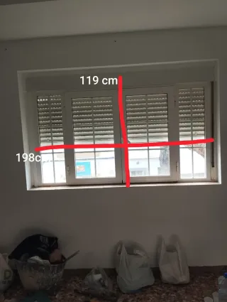 Ventana Aluminio 198x119 cm