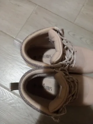 Scarponcini beige/rosa