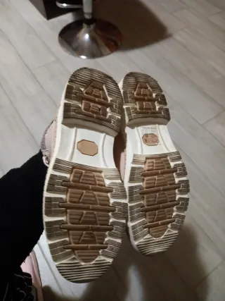 Scarponcini beige/rosa