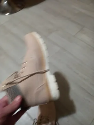 Scarponcini beige/rosa