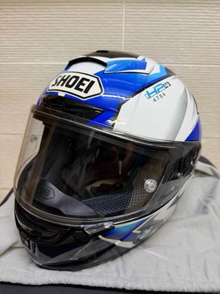 Casco Moto SHOEI Azul Blanco