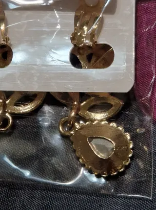 Orecchini donna blu e oro