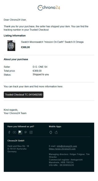 Swatch Omega Mission on Earth