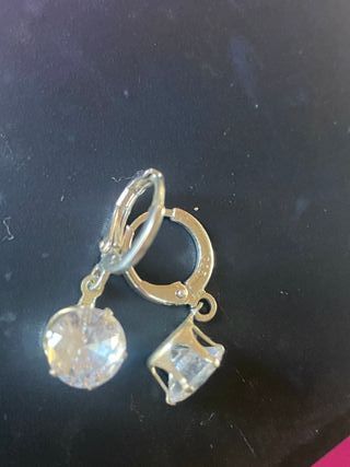 Pendientes de plata con circonita