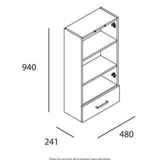 Mueble Auxiliar Baño Salgar Mónaco Blanco