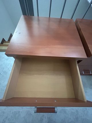 Juego 2 Mesitas Noche Madera