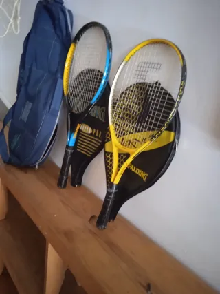 Raquetas de tenis y funda
